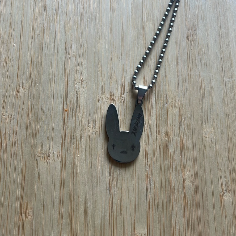 Bad Bunny Silver Chain